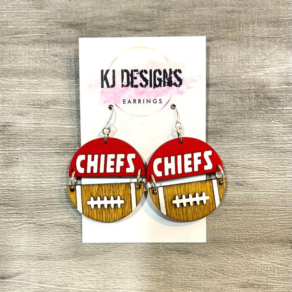 KC Chiefs earrings